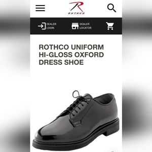 Rothco's Uniform Hi-Gloss Oxford Dress Shoe 5M